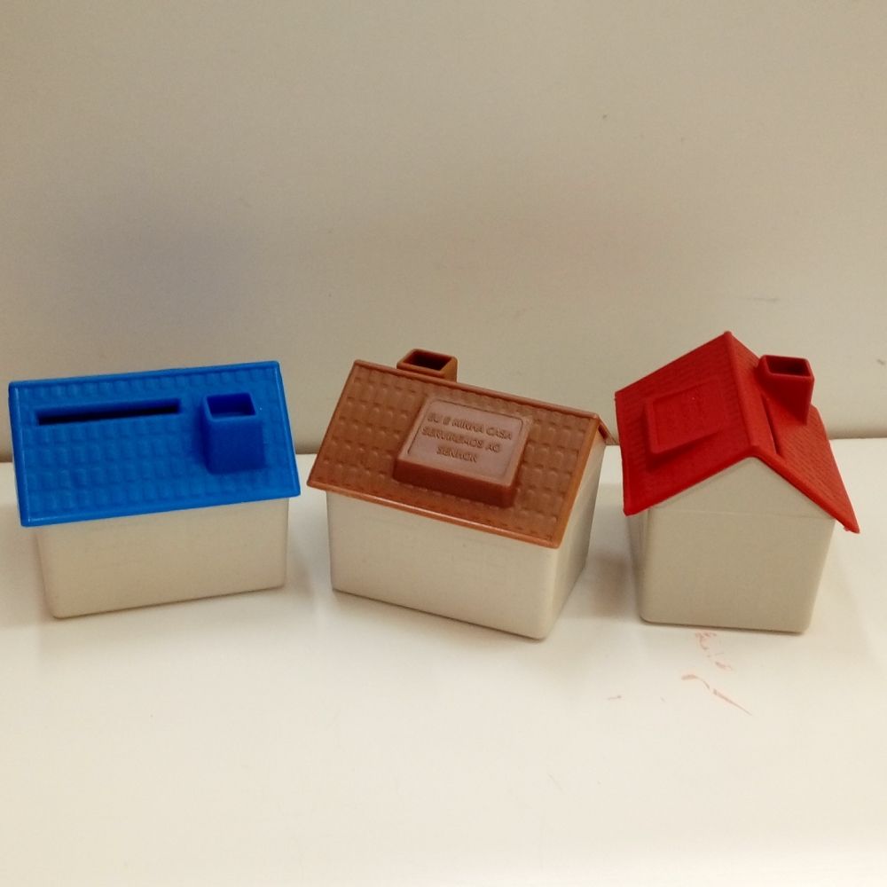 Mini cofrinho casinha - PL 214 - 50 unidades