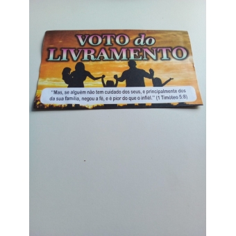 pacote com 100 unidades Envelope  voto do livramento  MG 206