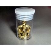 Pingente coroa + gliter  - P 210 - 100 unidades