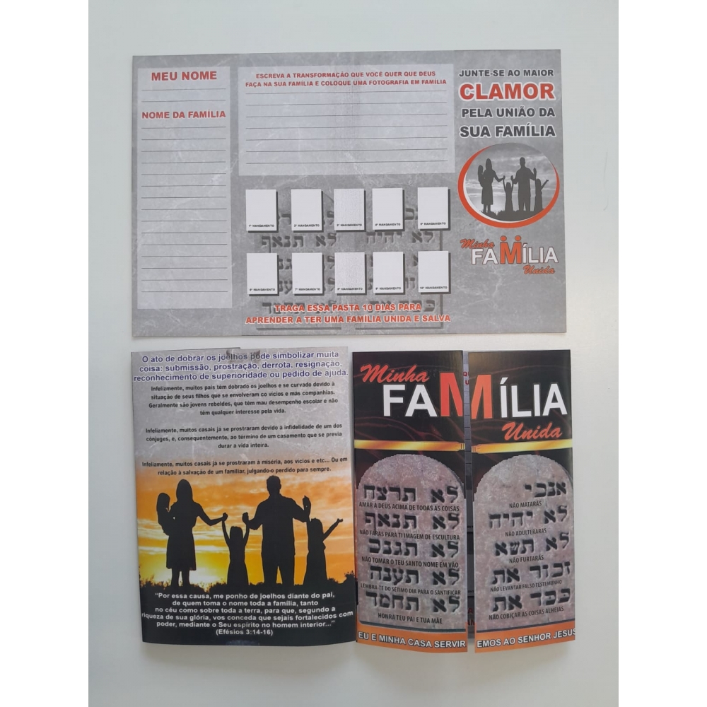 pacote com 100 unidades Pasta do Clamour da familia GF 001