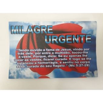 pacote com 100 unidades - Envelope Milagre urgente MG 207