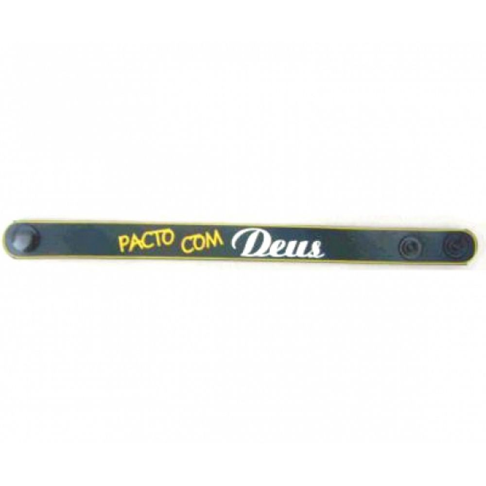 Pulseira emborrachada Exercito de Cristo - PU 13 - 100 unidades