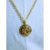 Pingente Medalha São Jorge com Colar  Dourado