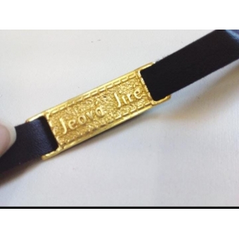 pacote com 20 unidades- pulseira de metal jeova jiré