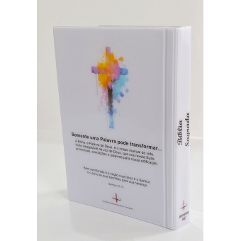 Biblia Sagrada capa dura Cruz  - Versao Almeida Atualizada