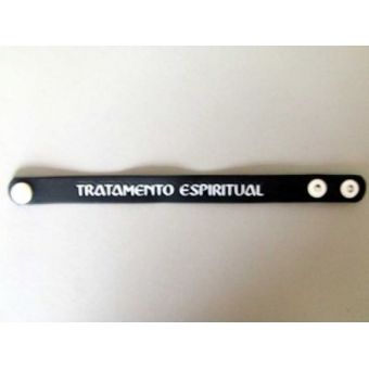 Pulseira emborrachada Tratamento Espiritual PU 59 - 100 unidades