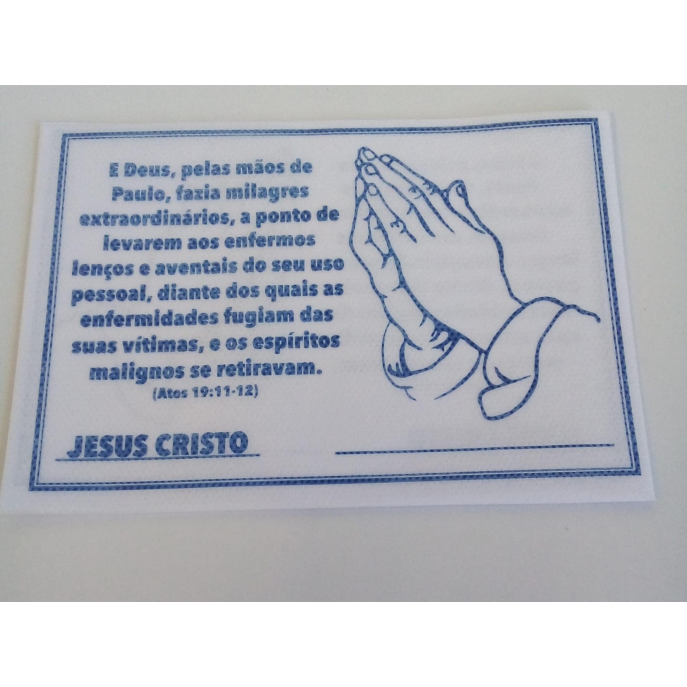 pacote com 100 unidades - Lenço de Paulo - MA 130