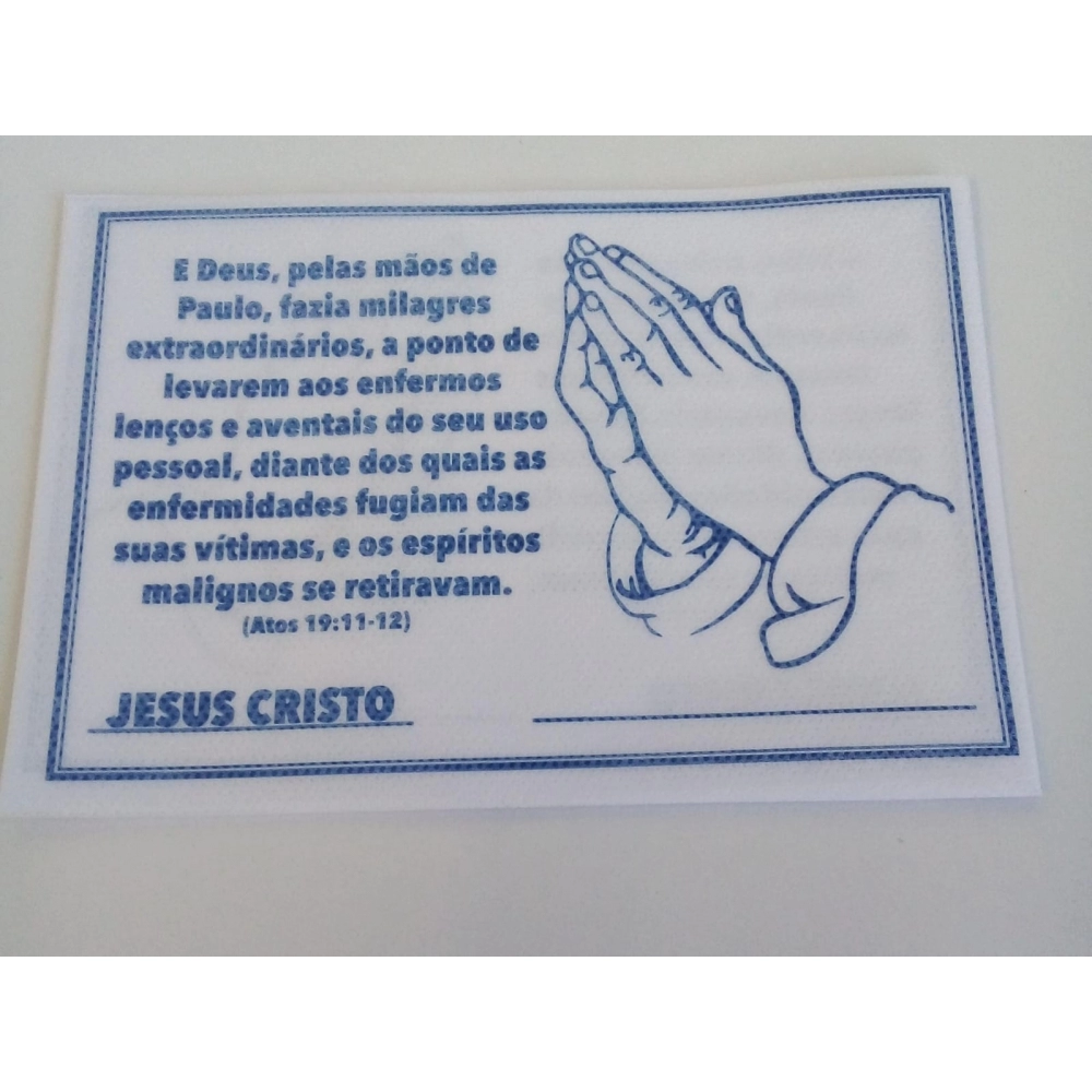 pacote com 100 unidades - Lenço de Paulo - MA 130