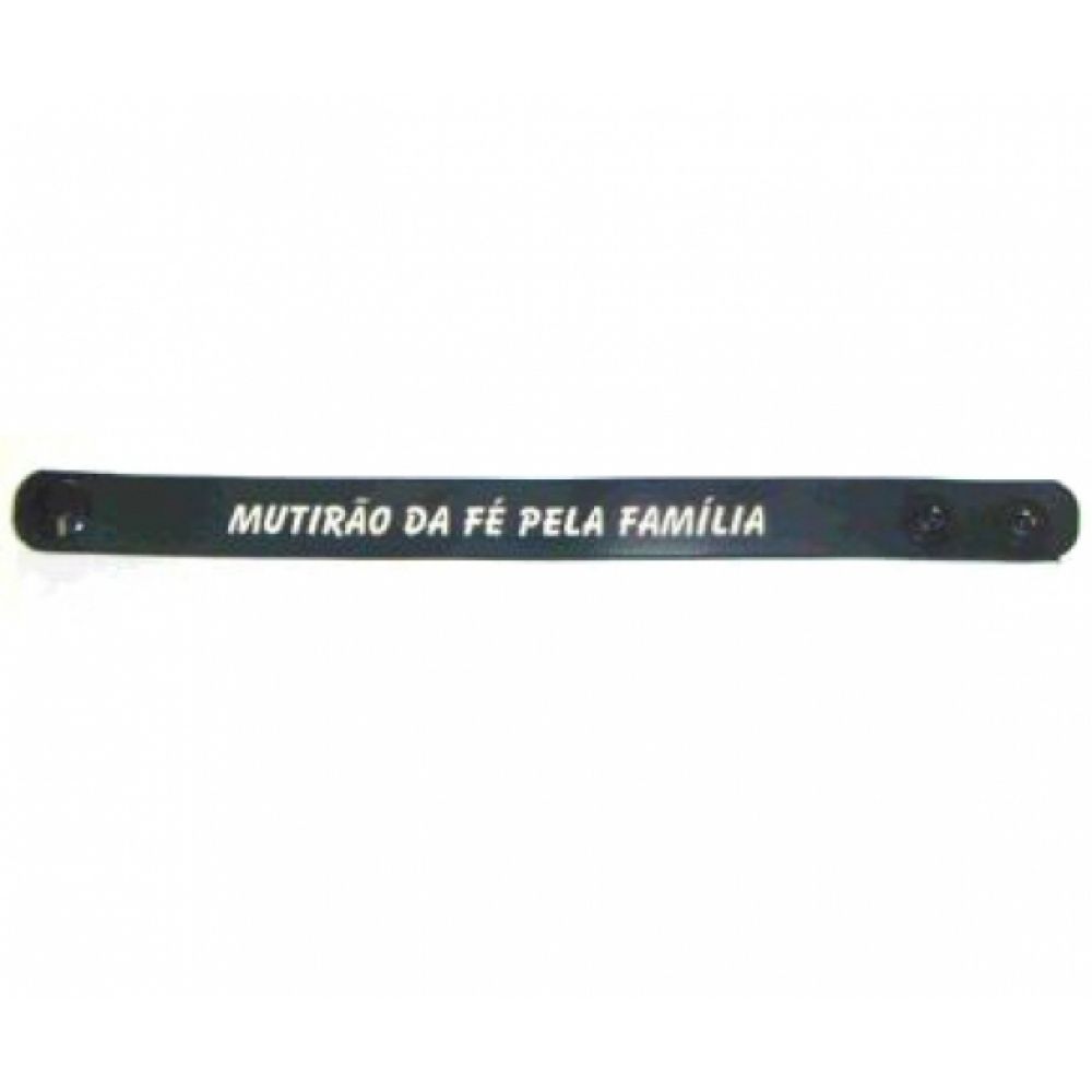 Pulseira emborrachada Mutirão da fé PU 44 - 100 unidades