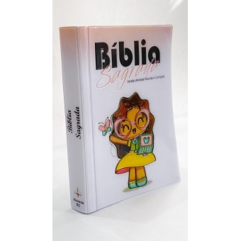 Biblia Sagrada capa dura Menina  - Versao Almeida Atualizada