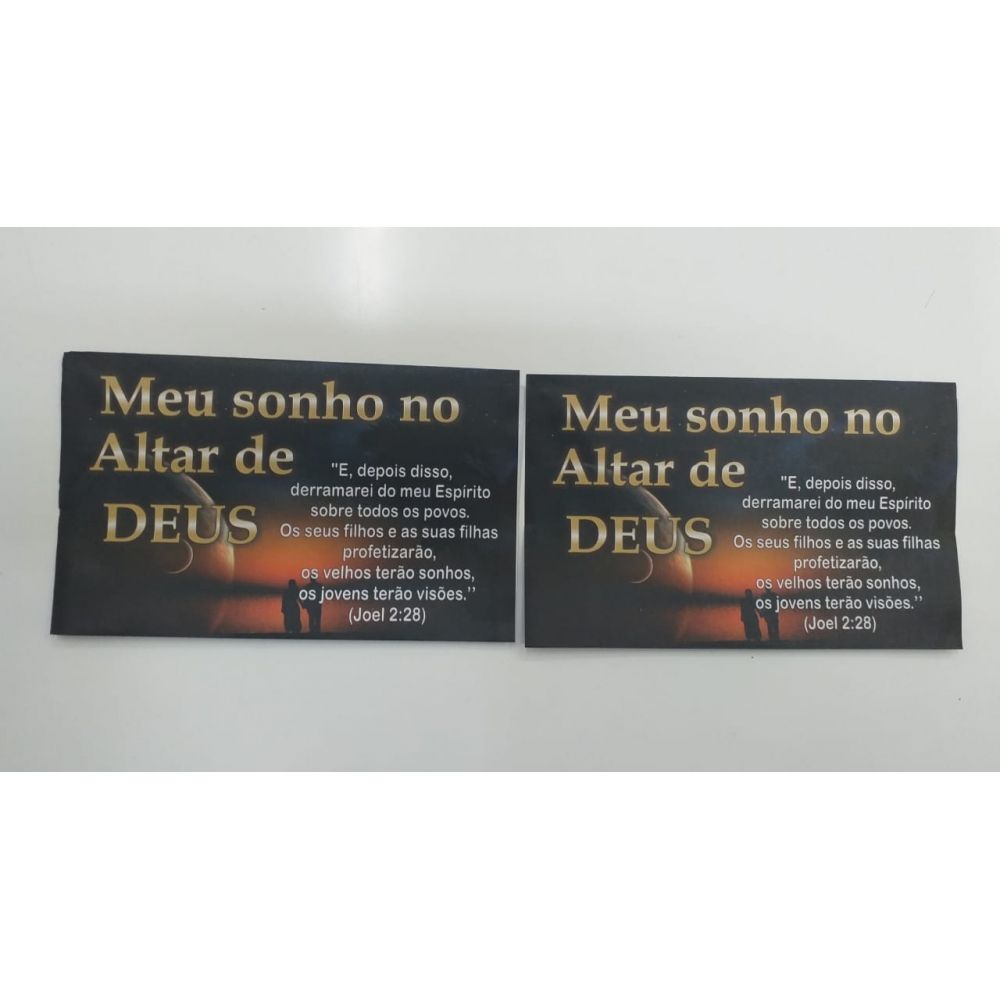 Envelope Meu Sonho no altar de Deus