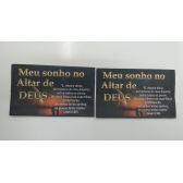 Envelope Meu Sonho no altar de Deus