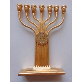 pacote  com 5 unidades Candelabro  / menorah  17 cm de altura