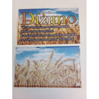 pacote com 100 unidades - Envelope de Dizimo MG 201