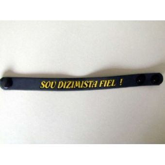 Pulseira emborrachada Sou  Dizimista Fiel PU 56 - 100 unidades
