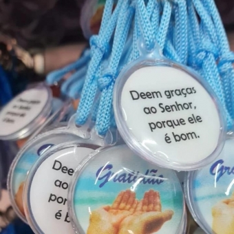 chaveiro gratidão - 12 unid