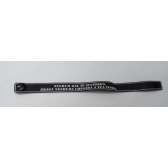 Pulseira emborrachada Salmo 91 cor preta - pacote com 100 unidades