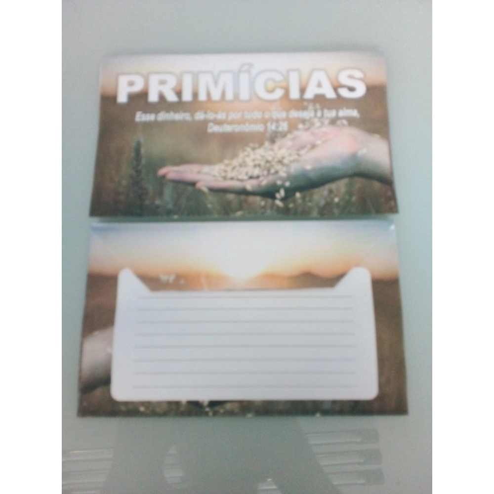 pacote com 100 unidades Envelope Minhas Primicias  MG 221