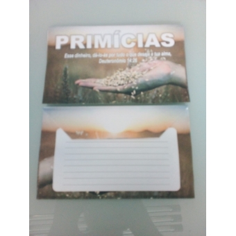 pacote com 100 unidades Envelope Minhas Primicias  MG 221