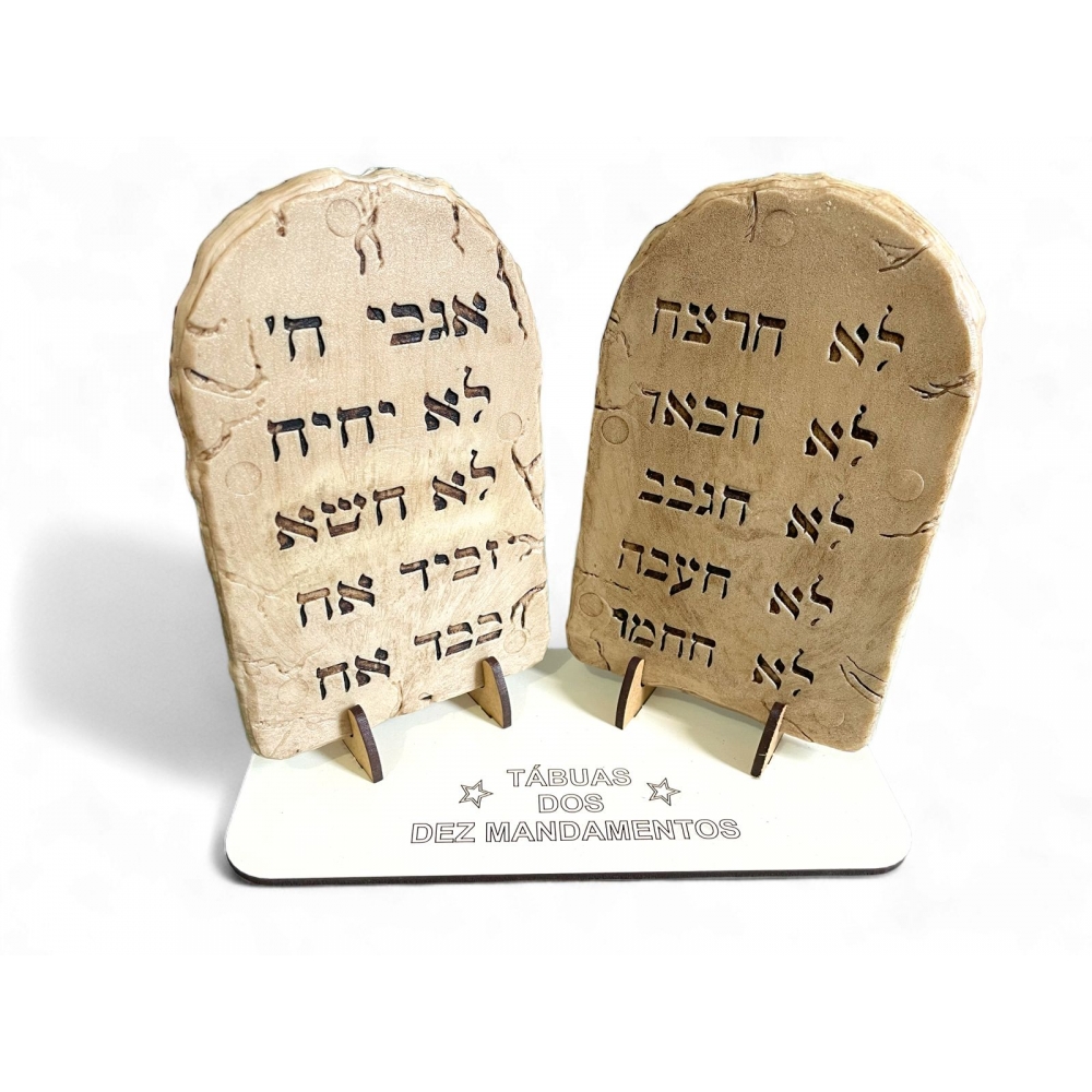 Tabua 10 Mandamentos 14 cm