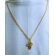 Pingente Crucifixo com corrente dourada