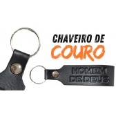 12 unidades Chaveiro de Couro Homem de Deus Dia dos Pais