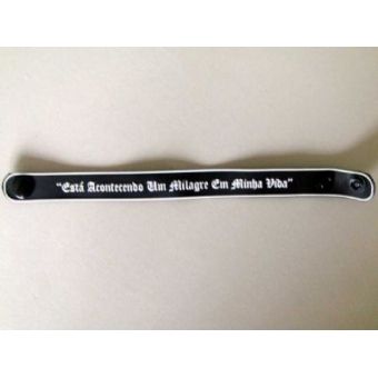 Pulseira emborrachada Milagre PU 64 - 100 unidades