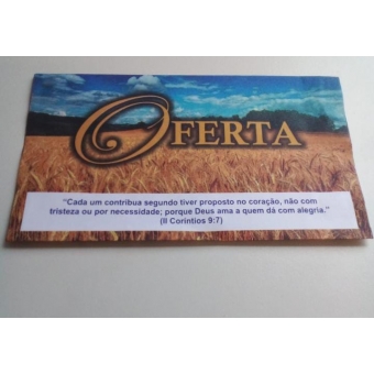PACOTE COM  100 UNIDADES - ENVELOPE DE OFERTA