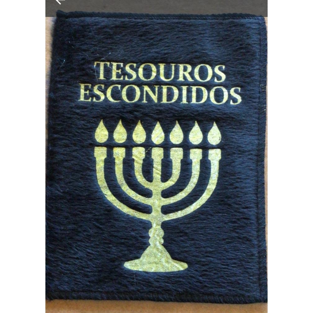 pacote com 100 unidades - saquitel velboa  tesouros escondidos  ( desenho candelabro )