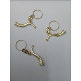 Pacote com 50 unidades - chaveiro de metal shofar