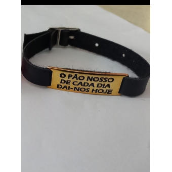 pacote com 20 unidades pulseira de metal - o pão nosso de cada dia dai -nos - hoje