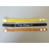 Pulseira emborrachada Aliança com Deus - PU 15 -100 unidades