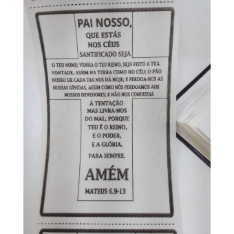 Oração do Pai nosso - manto de tnt 500 unidades