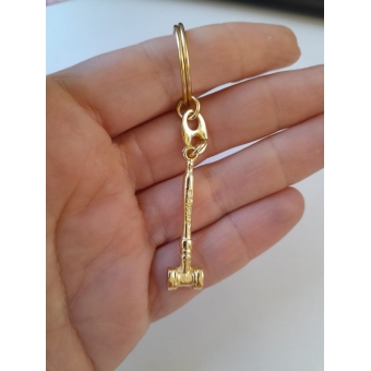 Chaveiro metal Martelo da Justiça 25 unid