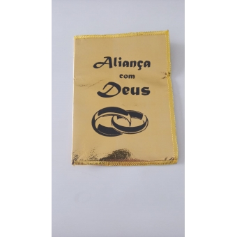 PACOTE COM 100 UNIDADES SAQUITEL LAMINADO - ALIANÇA COM DEUS