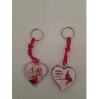 chaveiro mulher virtuosa - 12 unid