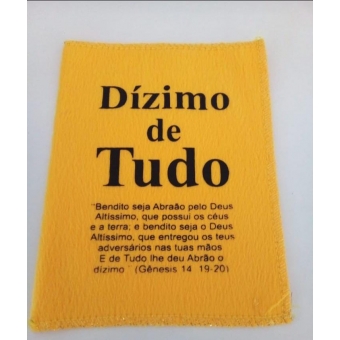PACOTE COM 100 UNIDADES - SAQUITEL DE VELBOA DÍZIMO  DE TUDO