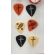 5 kits de Chaveiro guitarra com 03 Palhetas de nylon com tema gospel