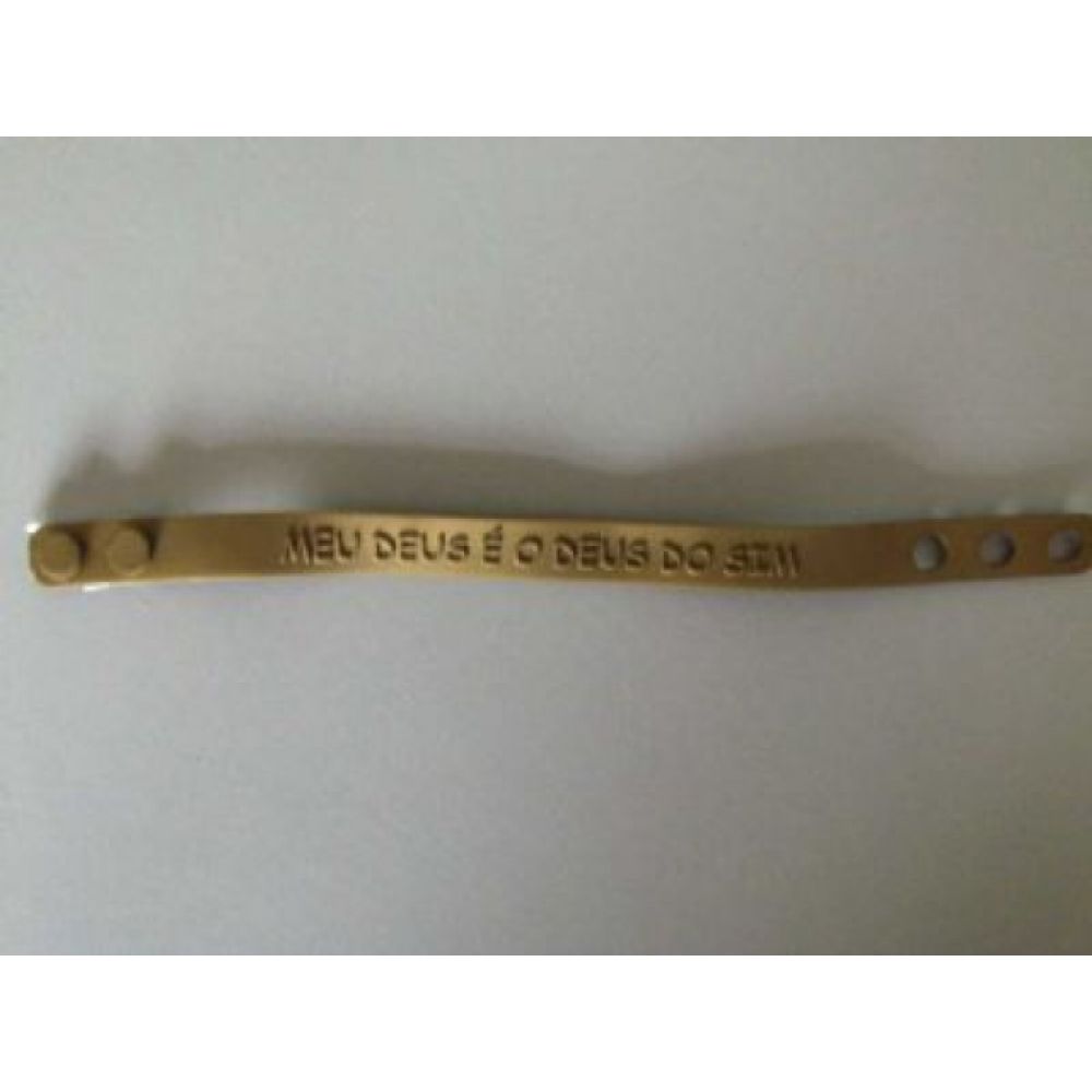 Pulseira emborrachada Meu Deus do Sim PU 70 - 20 unidades